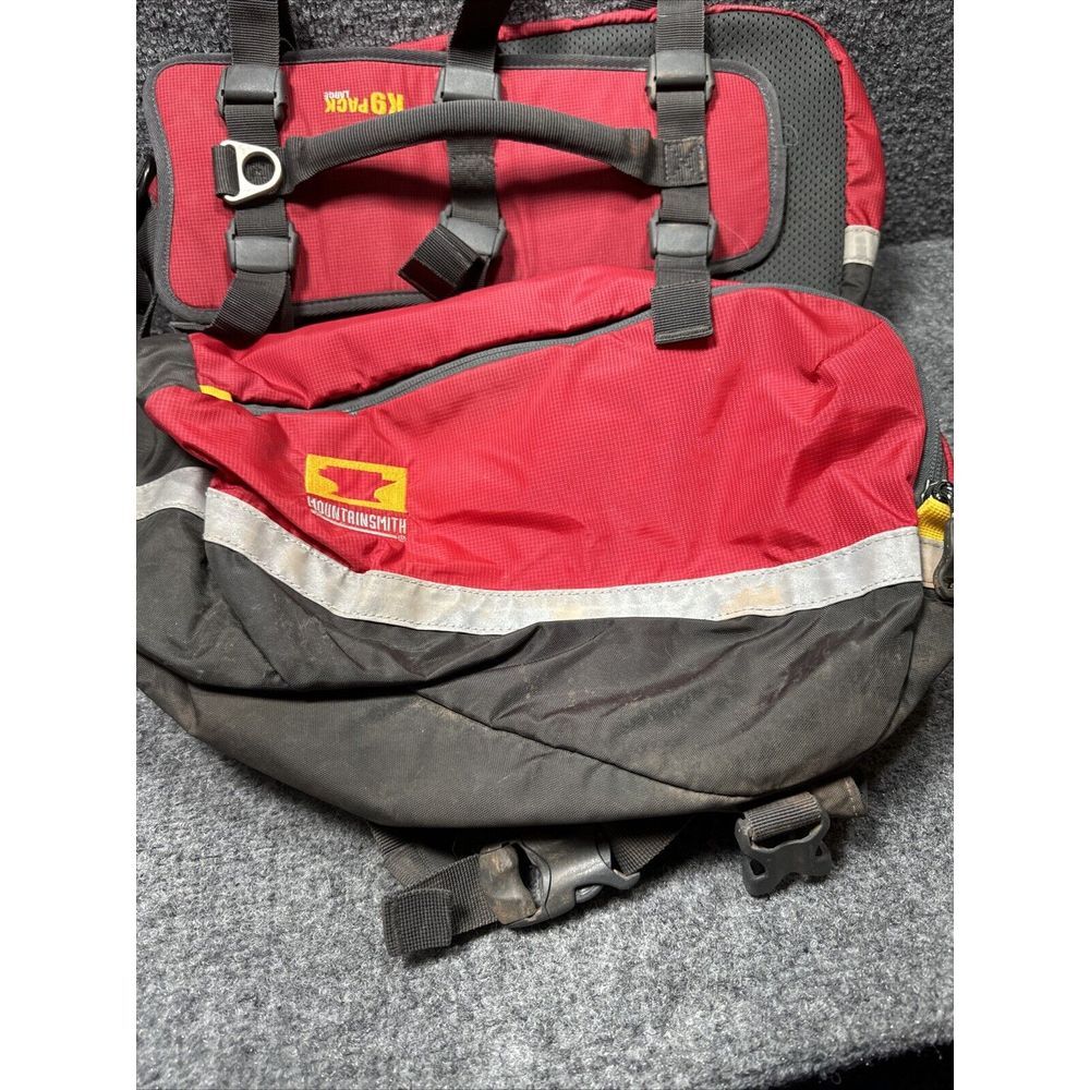 Mountainsmith K9 Pack Large Dog Backpack Bag Red Service Dogs Hiking Training - Picture 2 of 7